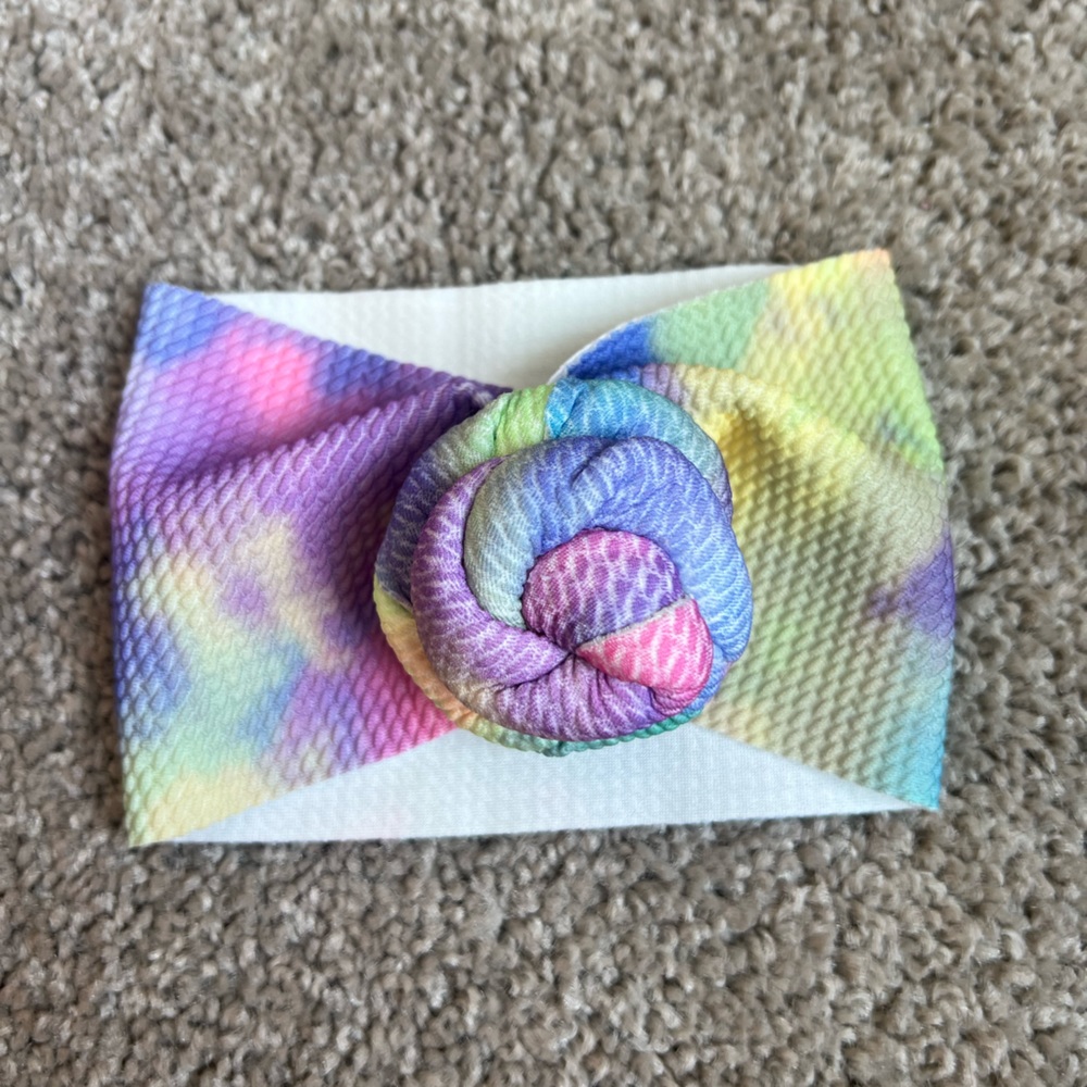 Tie dye infant headband